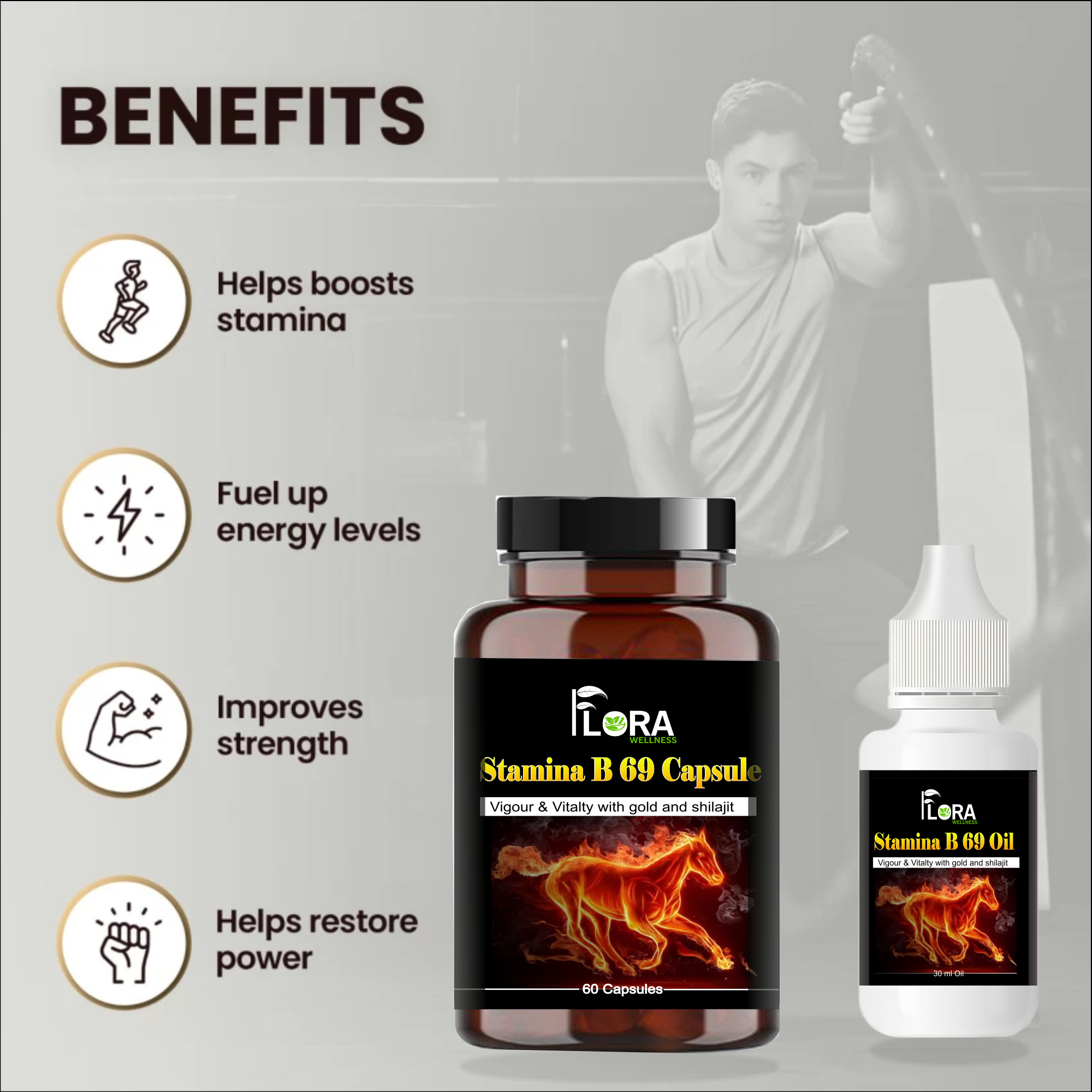 Capsules Oil Stamina B 69 Kit ( Combo Pack ) - Image 5